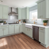 RTA Newtown Solid Wood Wall Cabinet Jade Green for Kitchen, Bathroom & Laundry Storage